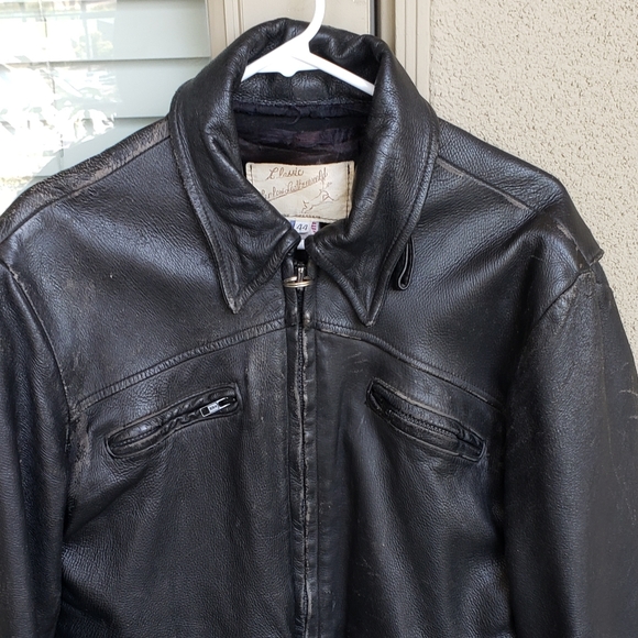 Vintage Leather Jacket Wizard vs Dragon Hand Painted Thurlow Leatherworld - Picture 6 of 9